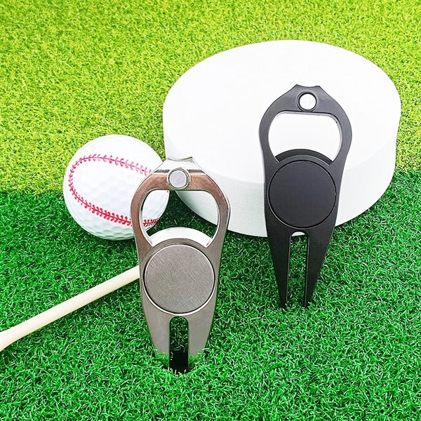 2 In 1 Bottle Opener Golf Ball Marker Divot Repair Fixer
