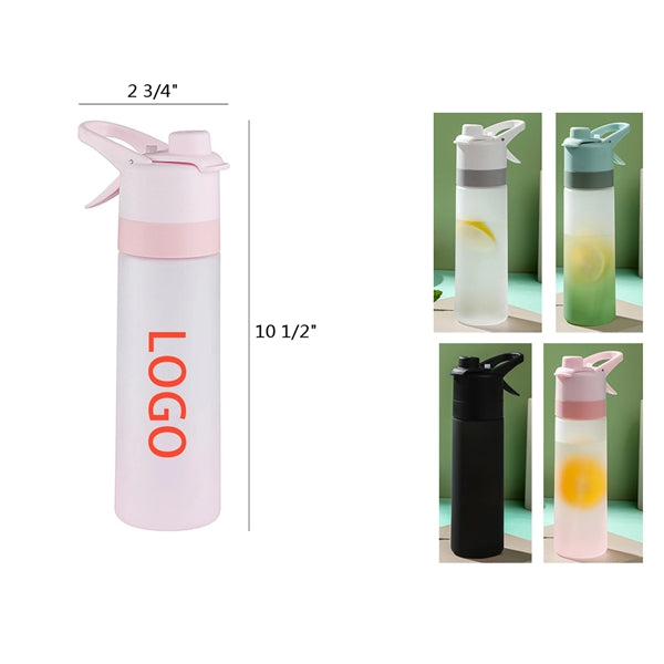 22 Oz. Portable Sports Water Bottle With Spray