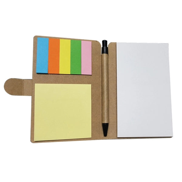 3 In 1 Pocket Mini Memo Notepad With Sticky Notes And Pen