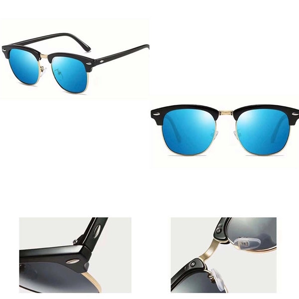 Semi-Rimless Frame Sunglasses