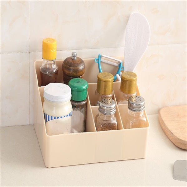 Six compartment storage box