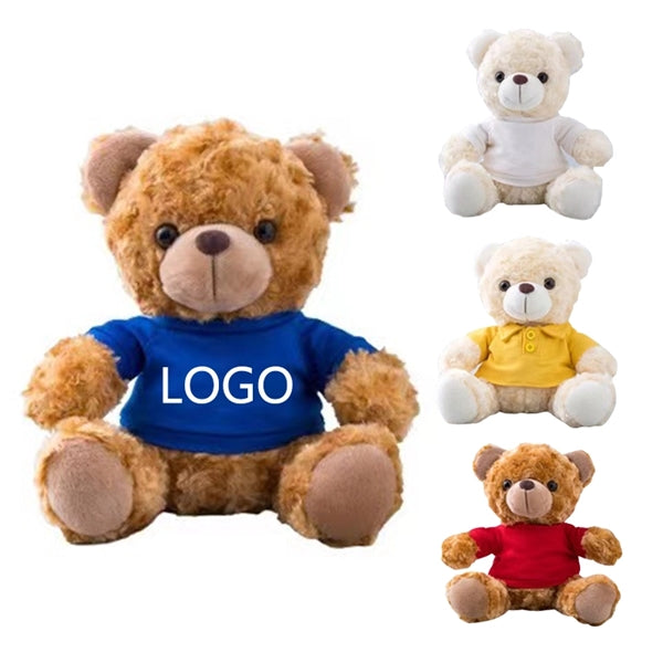 Plush Teddy Bear with Removable Clothes