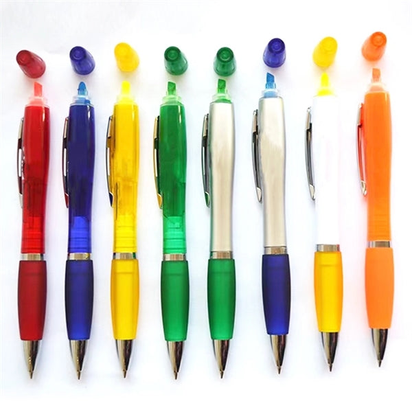 Ballpoint Pen with Highlighter