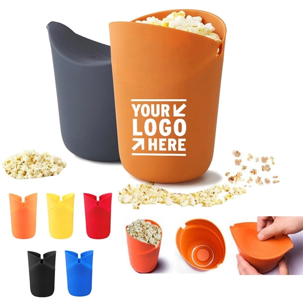 Silicone Popcorn Popper Bucket Microwave Bowl