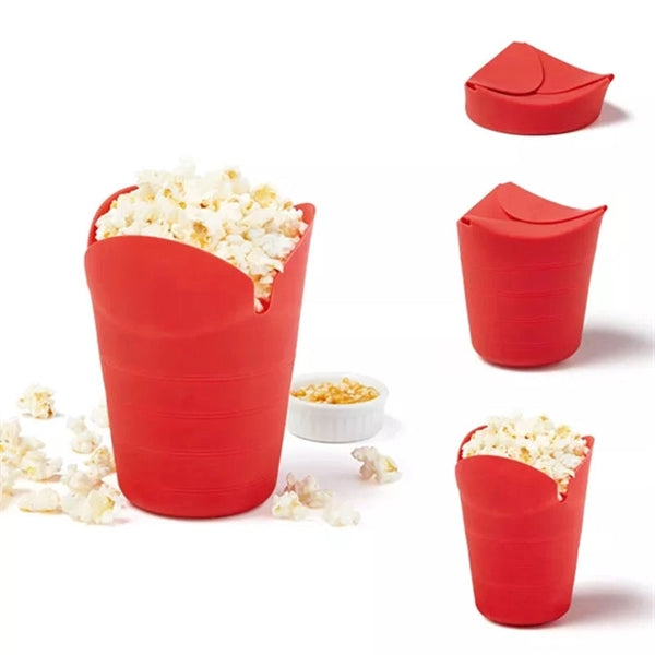 Silicone Popcorn Popper Bucket Microwave Bowl