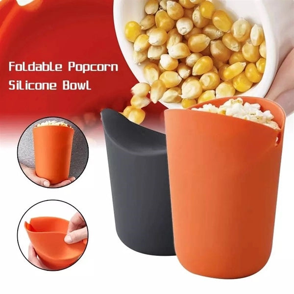 Silicone Popcorn Popper Bucket Microwave Bowl