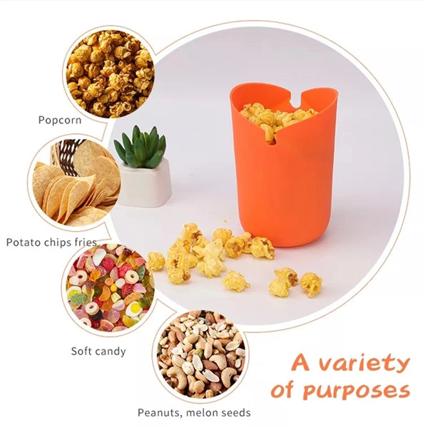 Silicone Popcorn Popper Bucket Microwave Bowl