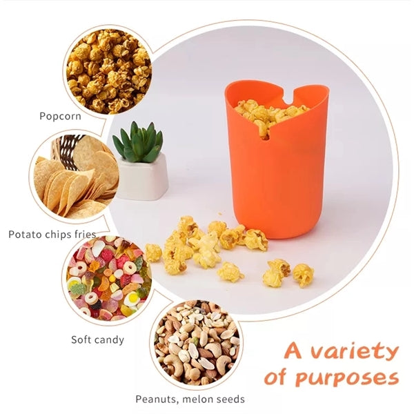 Silicone Popcorn Popper Bucket Microwave Bowl