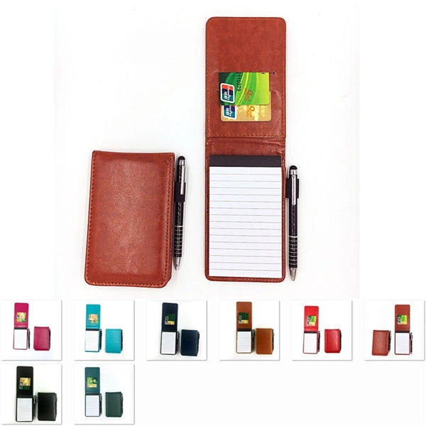 Hardcover Lined Pages Steno Small Pocket Notepad Holder Set