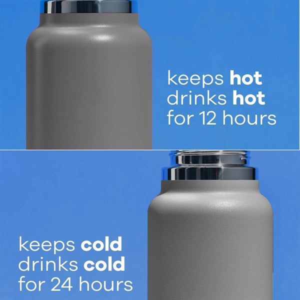 Stainless Steel Water Bottle with Straw Lid Paracord Handle