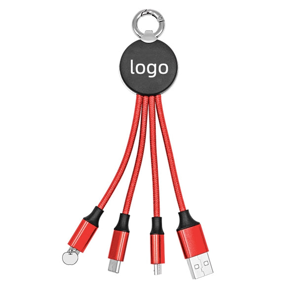 3-In-1 Light UP Charging Cable with Keychain