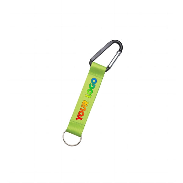 Carabiner Key Chain with Lanyard Strap