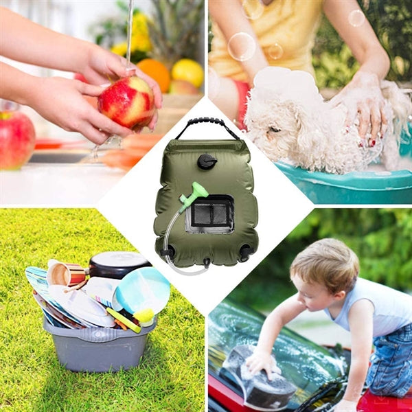 5 Gallons Solar Camping Shower Bag