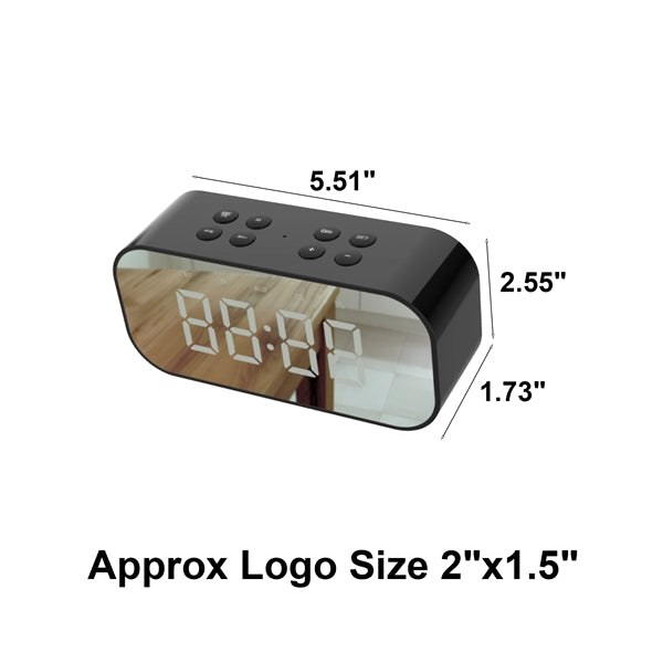 Bluetooth Speaker With Clock&LED