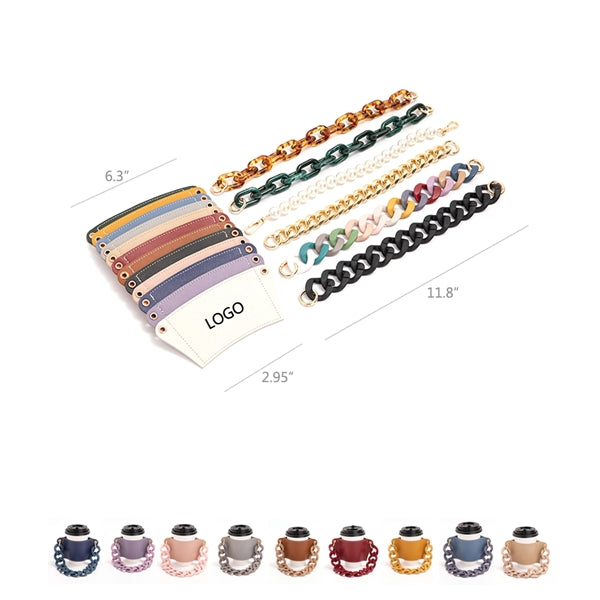 Coffee Cup Sleeve with Chain