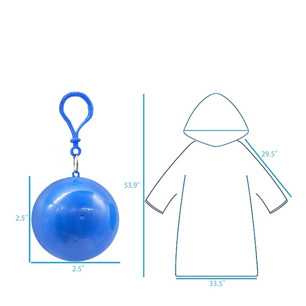 Portable Spherical Raincoat