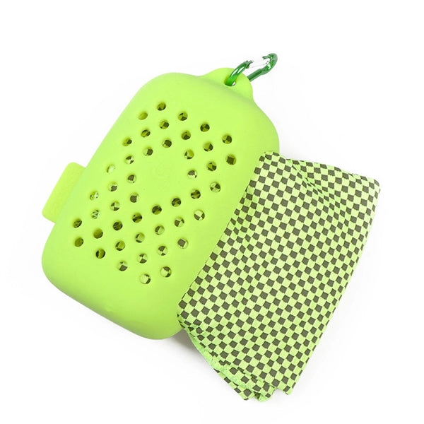 Cooling Towel with Silicone Storage Bag