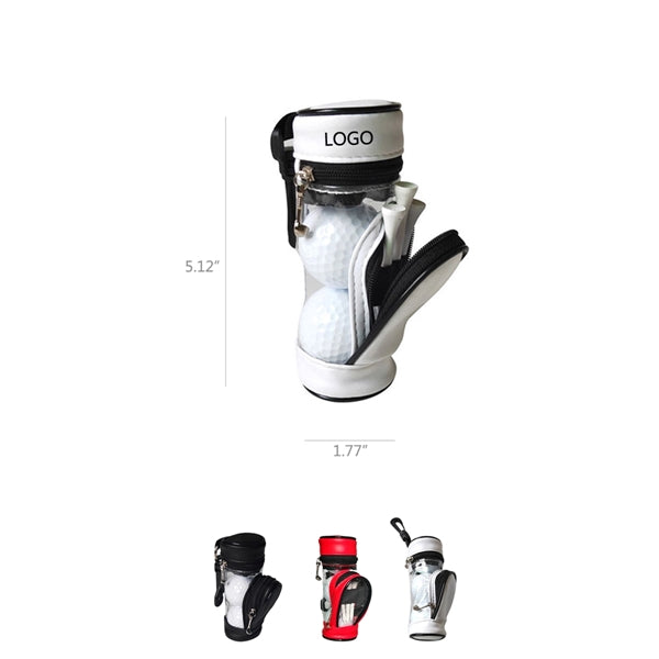 Golf Pouch With Balls and Tees