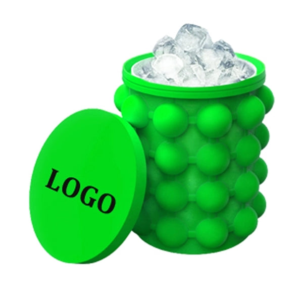 Silicone Ice Cube Maker Bucket with Lid