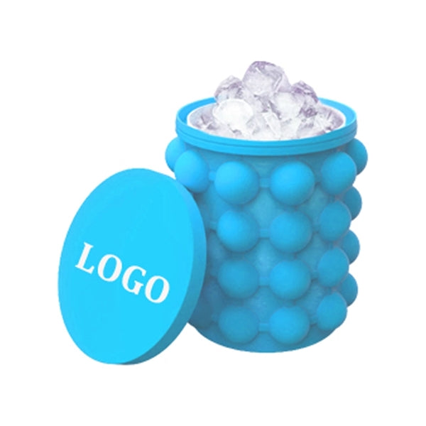 Silicone Ice Cube Maker Bucket with Lid