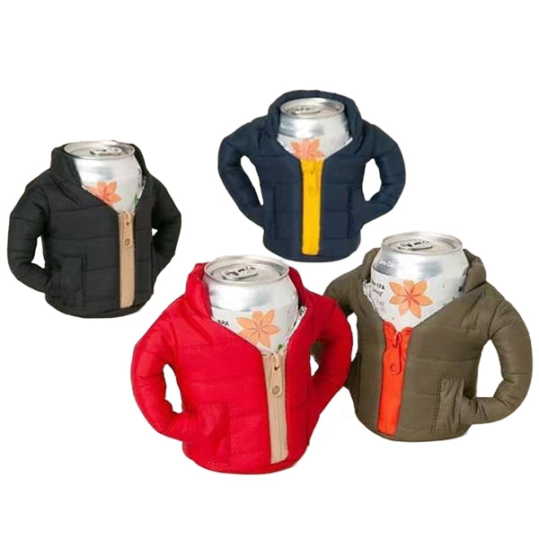 Jacket Shaped Aluminum Foil Beer Can Beverage Cooler