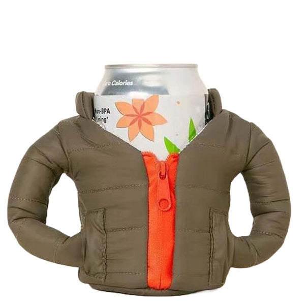 Jacket Shaped Aluminum Foil Beer Can Beverage Cooler