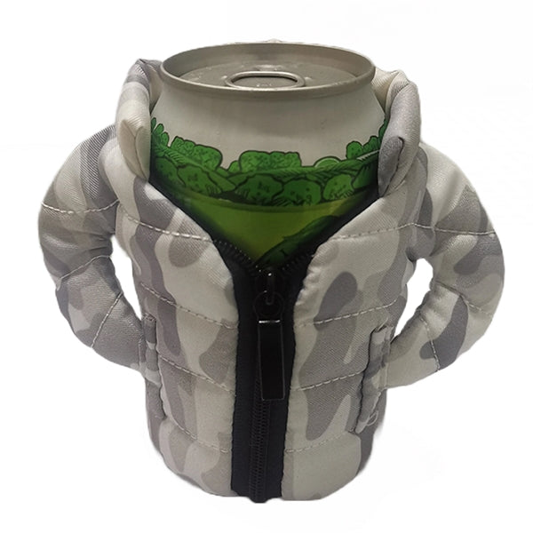 Jacket Shaped Aluminum Foil Beer Can Beverage Cooler
