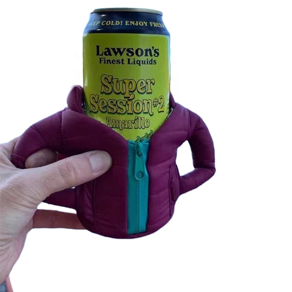 Jacket Shaped Aluminum Foil Beer Can Beverage Cooler