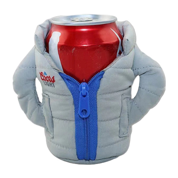 Jacket Shaped Aluminum Foil Beer Can Beverage Cooler