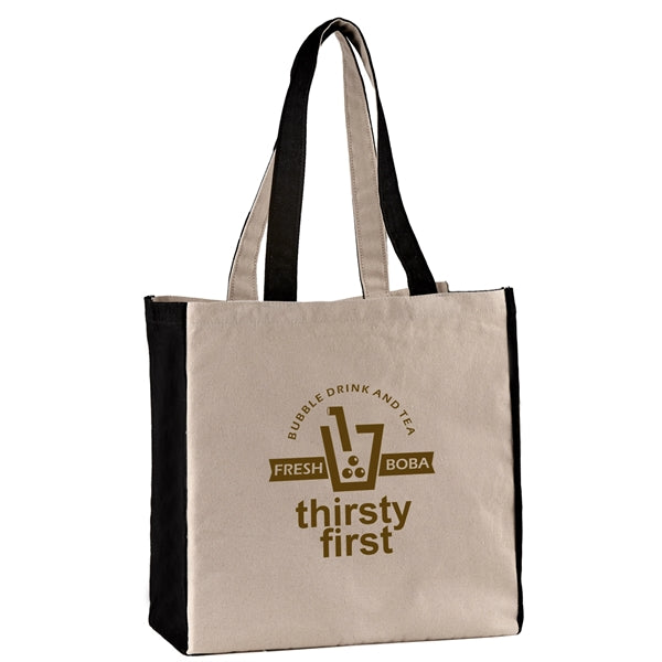 10 oz. Cotton Canvas Tote Bag - 15" x 14" x 7"