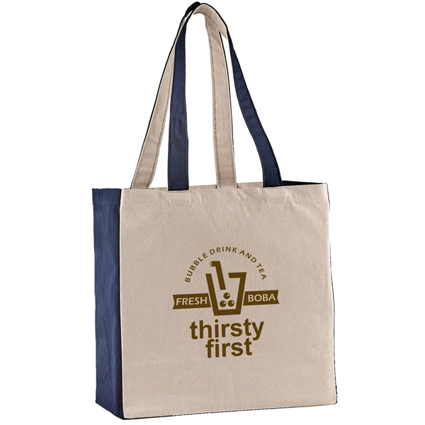 10 oz. Cotton Canvas Tote Bag - 15" x 14" x 7"