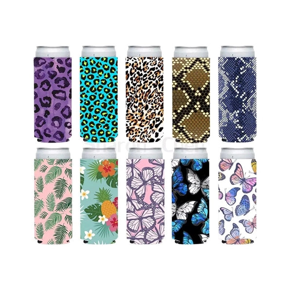 Full Color Sublimation Slim Neoprene Bottle Cooler