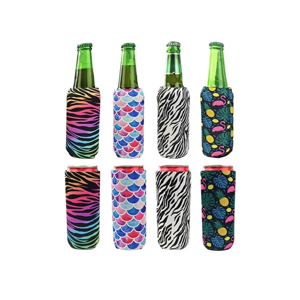 Full Color Sublimation Slim Neoprene Bottle Cooler
