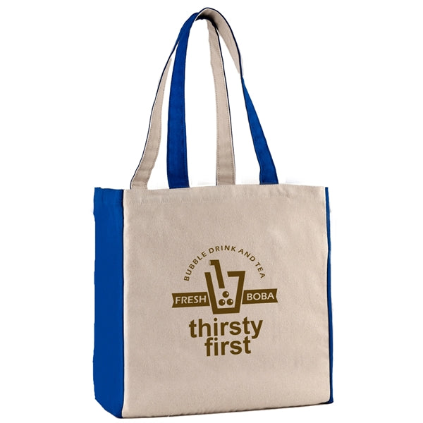10 oz. Cotton Canvas Tote Bag - 15" x 14" x 7"