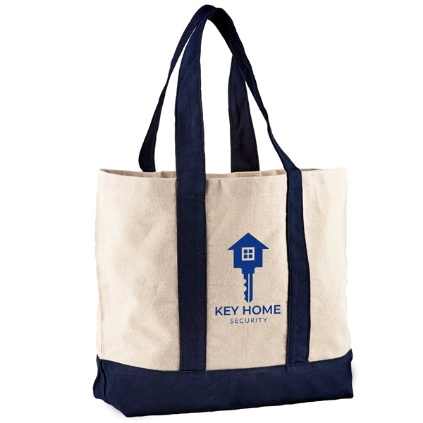 10 oz. Cotton Canvas Striped Tote