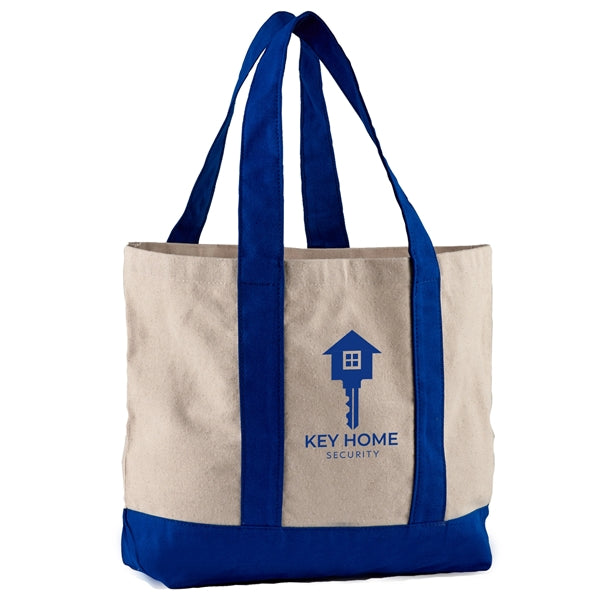 10 oz. Cotton Canvas Striped Tote