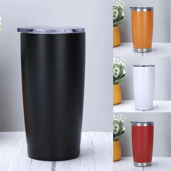 Vacuum Insulated Cups Double Wall Large Tumbler With Lid