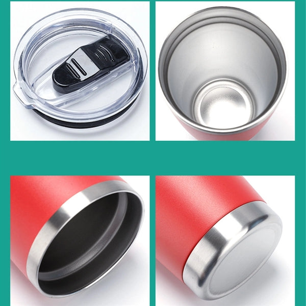 Vacuum Insulated Cups Double Wall Large Tumbler With Lid