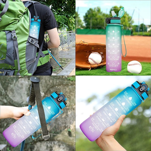 32 OZ Water Bottle with Time Marker