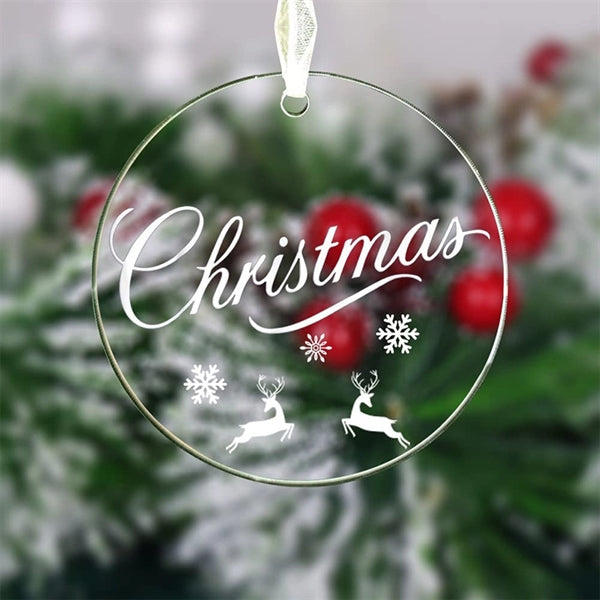 Shape Round Clear Blank Acrylic Keychain