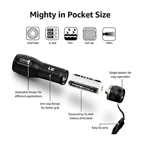 Portable USB Rechargeable LED Flashlights
