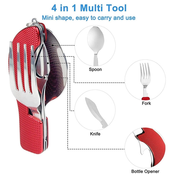 4-in-1 Folding Camping Utensil