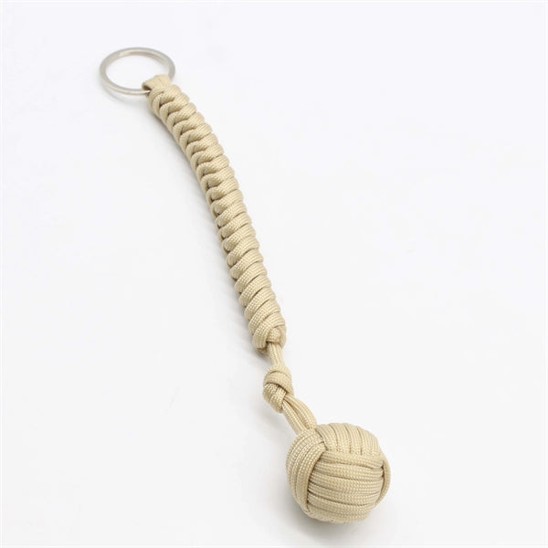 Outdoor Paracord Braided Self-defense Ball Keychain