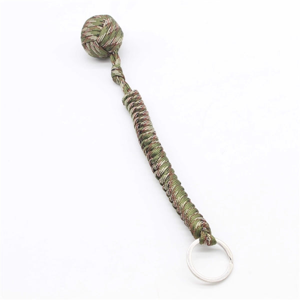 Outdoor Paracord Braided Self-defense Ball Keychain