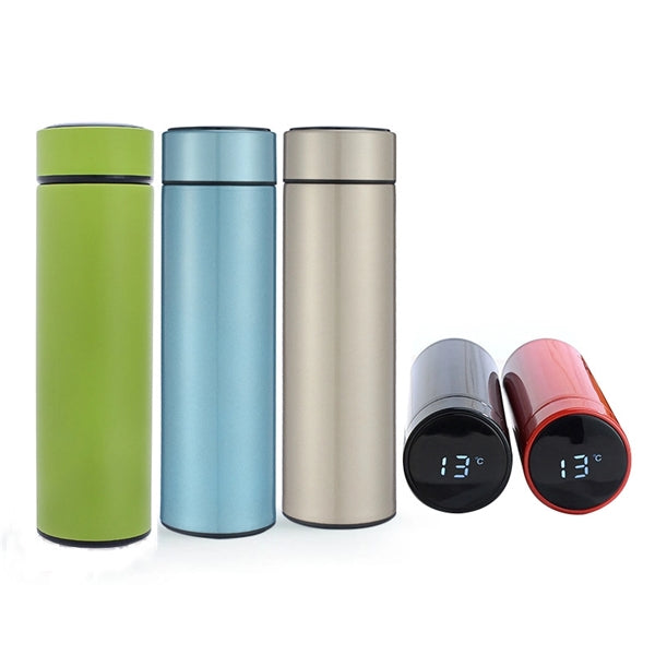 17oz Automotive Travel Mug LED Temperature Display Bottle