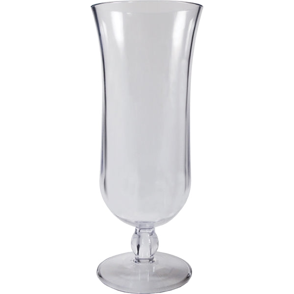 15 oz. Clear Plastic Hurricane Glass