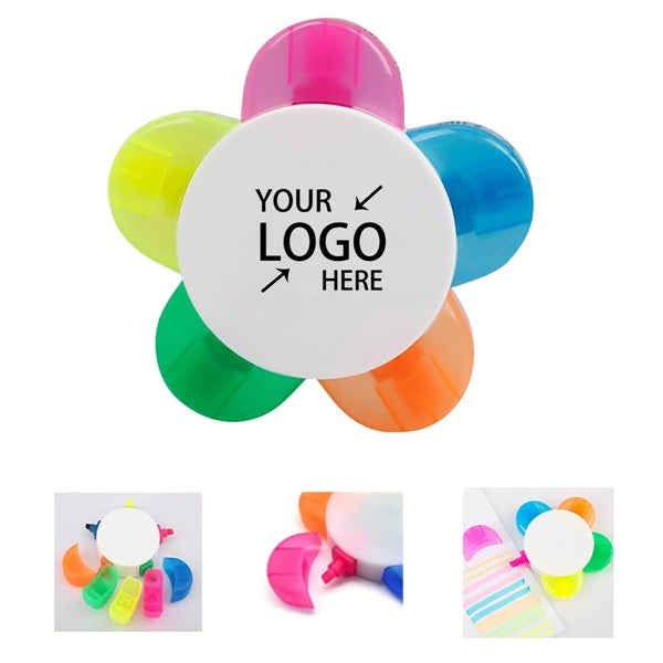 Flower Shape Multicolor Highlighter