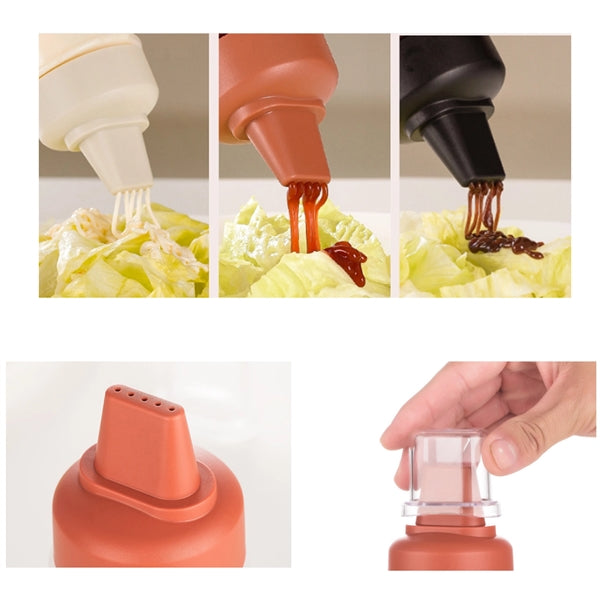12 Oz Kitchen Porous Condiment Squeeze Bottles