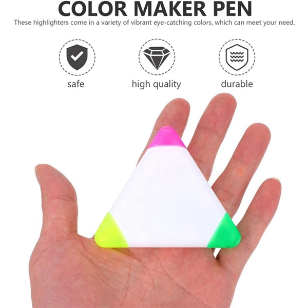 3-in-1 Fluorescent Triangle Highlighter
