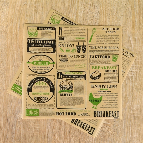 Oil Proof Food Wrapping Paper